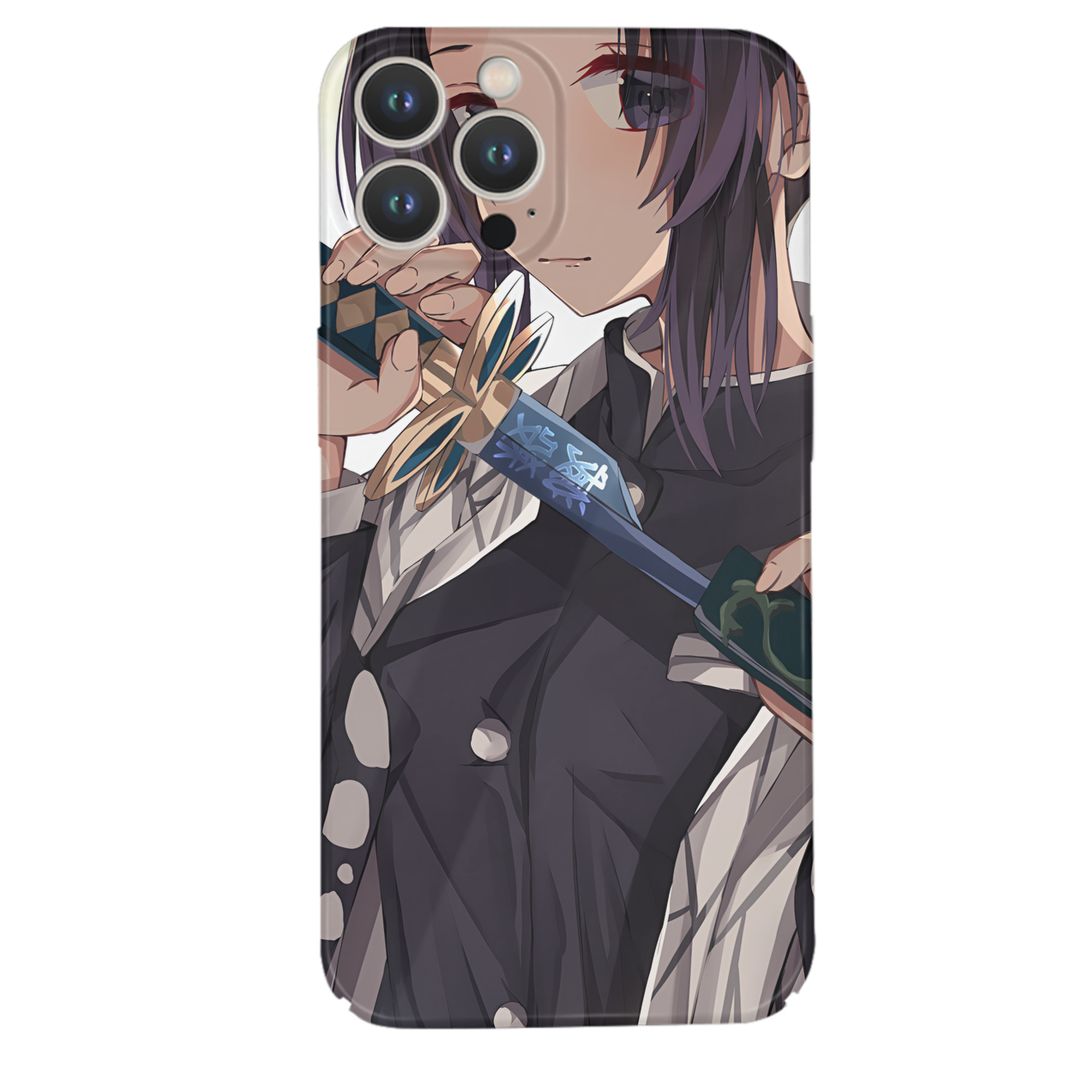 （画像用） 鬼滅の刃（きめつのやいば）蟲柱-胡蝶 しのぶ／こちょう しのぶ Kochou Shinobu 【iPhone 14シリーズ対応】ハードケース